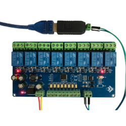 Moduł przekaźnikowy Modbus RTU 8-kanałowy RS485/TTL UART